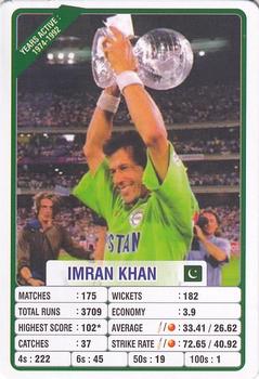 2022 Aamango ODI Cricket Legends Trump Cards #NNO Imran Khan Front