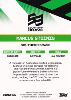 2022 Topps The Hundred #NNO Marcus Stoinis Back