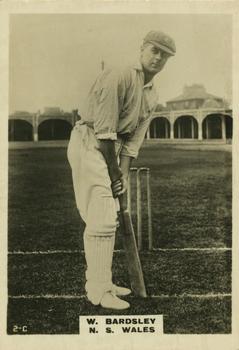 1923-25 Godfrey Phillips Cricketers #2 Warren Bardsley Front