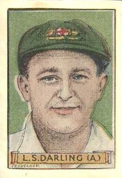 1936 Sunday Sun Test Cricket Heroes #NNO Len Darling Front