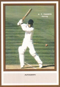 1993 County Print Services County Cricketers Autograph Series #159 Graham Thorpe Front