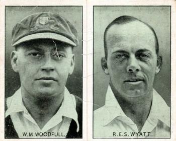 1934 Amalgamated Press Test Match Favourites (Pairs) #NNO Bill Woodfull / Robert E.S. Wyatt Front