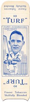 1950 Carreras Cigarettes 50 Famous Cricketers - Uncut Singles #23 Laurie Fishlock Front