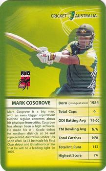 2006 Top Trumps Cricket Australia #NNO Mark Cosgrove Front