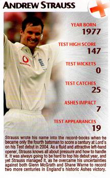 2005 Top Trumps Limited Editions The Ashes #2 Andrew Strauss Front