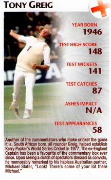 2005 Top Trumps Limited Editions The Ashes #14 Tony Greig Front