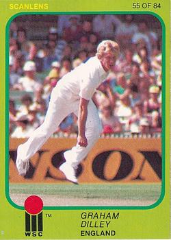 1981 Scanlens Cricket #55 Graham Dilley Front