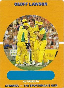 1989-90 Scanlens Stimorol Cricket #16 Geoff Lawson Front