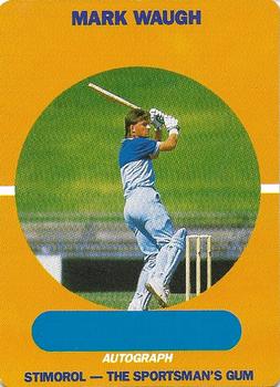1989-90 Scanlens Stimorol Cricket #32 Mark Waugh Front