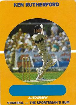 1989-90 Scanlens Stimorol Cricket #50 Ken Rutherford Front