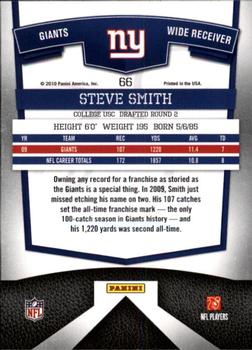 2010 Donruss Elite #66 Steve Smith Back