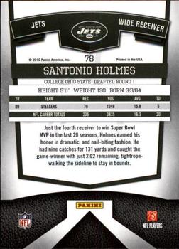 2010 Donruss Elite #78 Santonio Holmes Back