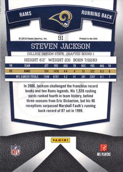 2010 Donruss Elite #91 Steven Jackson Back