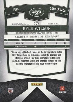2010 Donruss Elite #107 Kyle Wilson Back