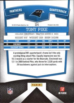 2010 Donruss Elite #114 Tony Pike Back