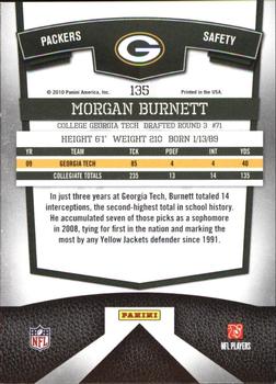 2010 Donruss Elite #135 Morgan Burnett Back