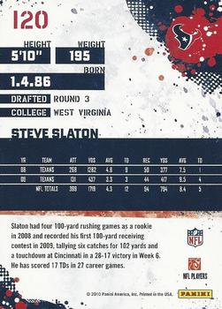 2010 Score #120 Steve Slaton Back