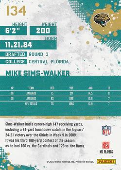 2010 Score #134 Mike Sims-Walker Back