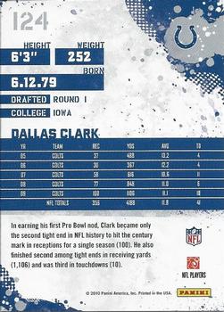 2010 Score #124 Dallas Clark Back
