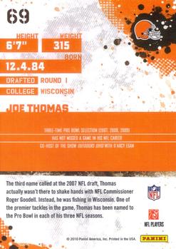 2010 Score #69 Joe Thomas Back
