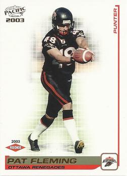 2003 Pacific  CFL #118 Patrick Fleming Front