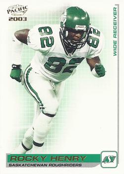 2003 Pacific  CFL #76 Rocky Henry Front
