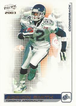 2003 Pacific  CFL #96 Adrion Smith Front