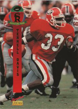 1995 Signature Rookies Signature Prime #12 Terrell Davis Front