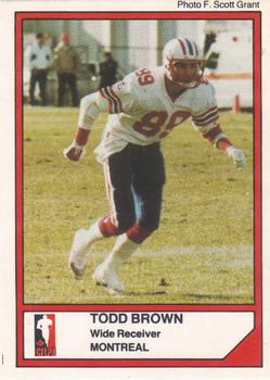 1984 JOGO #52 Todd Brown Front