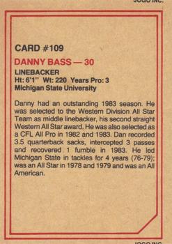 1984 JOGO #109 Danny Bass Back