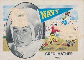1961 Nu-Cards Football Stars #104 Greg Mather Front