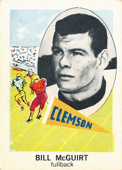 1961 Nu-Cards Football Stars #160 Bill McGuirt Front