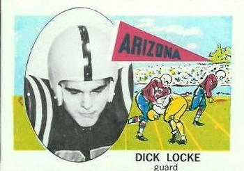 1961 Nu-Cards Football Stars #134 Dick Locke Front