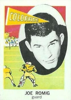 1961 Nu-Cards Football Stars #152 Joe Romig Front