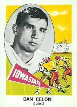 1961 Nu-Cards Football Stars #159 Dan Celoni Front