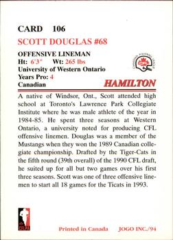 1994 JOGO #106 Scott Douglas Back