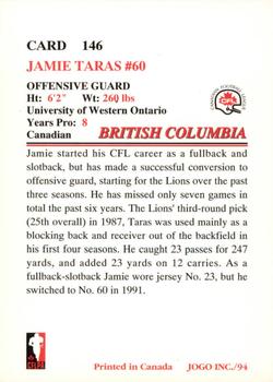 1994 JOGO #146 Jamie Taras Back