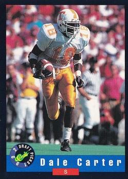 1992 Classic Draft Picks #37 Dale Carter  Front