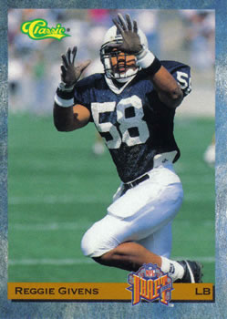 1993 Classic #78 Reggie Givens  Front