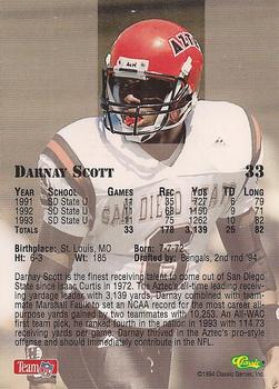 1994 Classic NFL Draft #33 Darnay Scott  Back