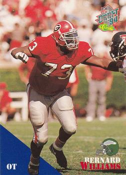 1994 Classic NFL Draft #75 Bernard Williams  Front