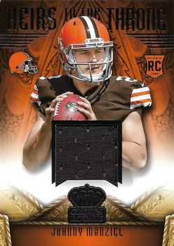 2014 Panini Crown Royale - Heirs to the Throne Materials #HT-JF Johnny Manziel Front
