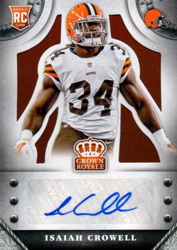 2014 Panini Crown Royale - Rookie Signatures Bronze #S-IC Isaiah Crowell Front