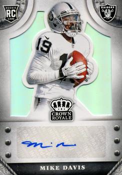 2014 Panini Crown Royale - Rookie Signatures Bronze Pyramid #S-MD Mike Davis Front