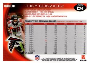 2010 Topps Chrome #C24 Tony Gonzalez  Back
