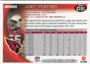 2010 Topps Chrome #C151 Joey Porter  Back