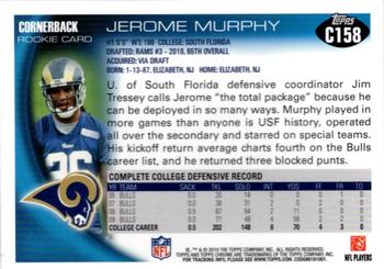 2010 Topps Chrome #C158 Jerome Murphy  Back