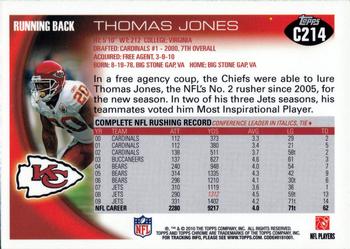 2010 Topps Chrome #C214 Thomas Jones  Back