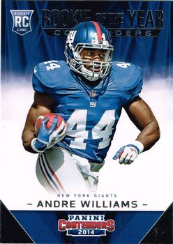 2014 Panini Contenders - Rookie of the Year Contenders #ROY-15 Andre Williams Front