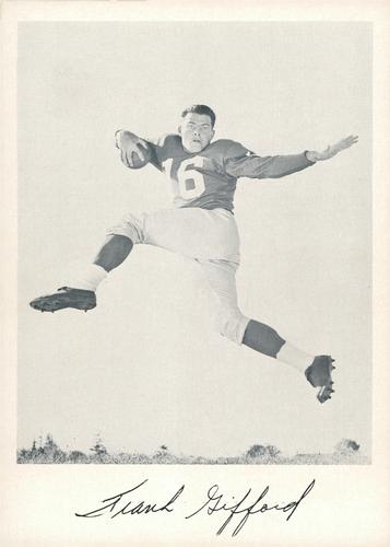 1957 Jay Publishing New York Giants #NNO Frank Gifford Front
